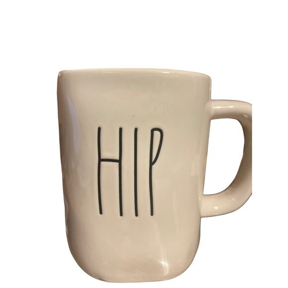Rae Dunn Artisan Collection "Hip Hop" Mug 16 Oz Blue Interior Coffee & Tea Cup - Picture 3 of 3